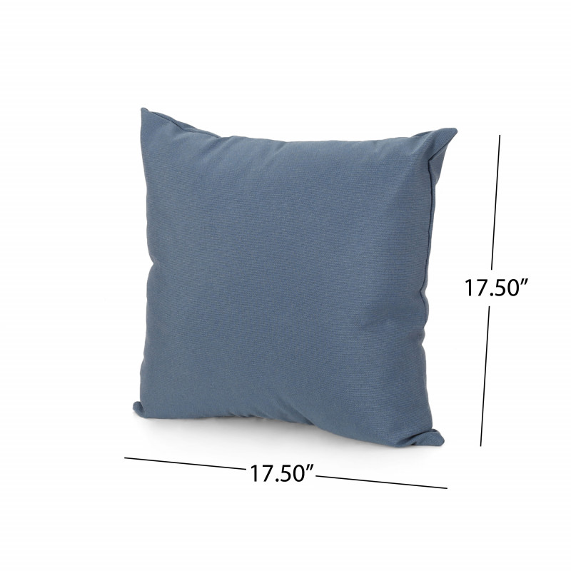 310435 Laight Outdoor Modern Square Water Resistant Fabric Pillow Set Of 2 Dusty Blue 3