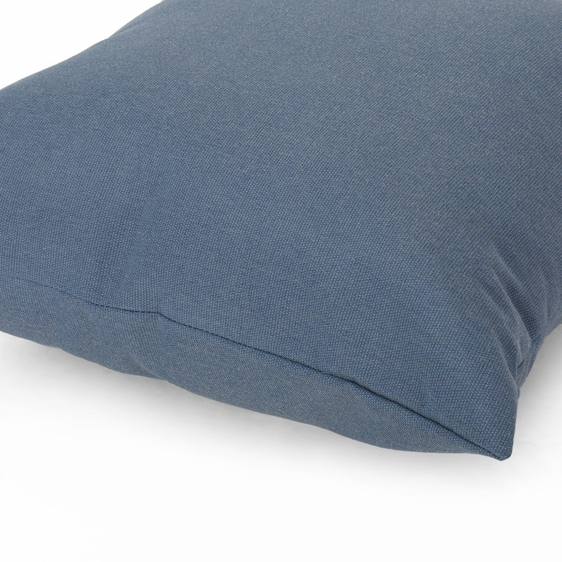 310435 Laight Outdoor Modern Square Water Resistant Fabric Pillow Set Of 2 Dusty Blue 6
