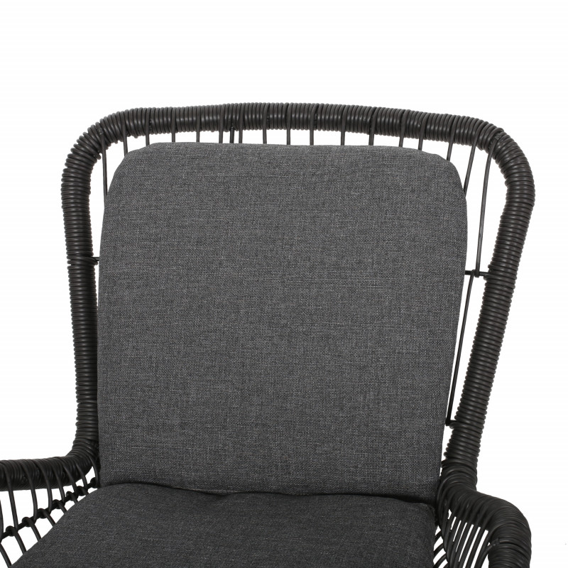 310468 Pabrico Outdoor Wicker Club Chair With Cushions Set Of 2 Gray And Dark Gray 5