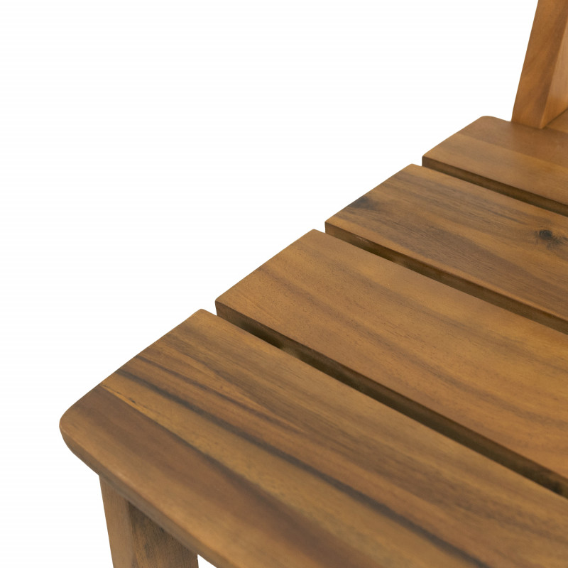 315379 Ashlyn Outdoor Indoor Acacia Wood Backed Barstools Set Of 2 Teak 6