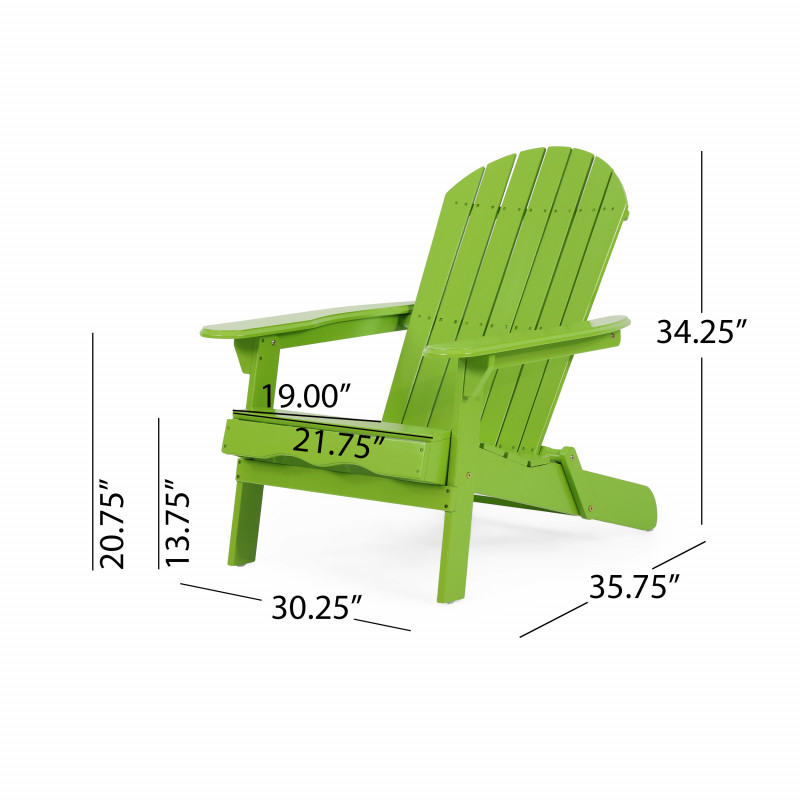 315813 Malibu Outdoor Rustic Acacia Wood Folding Adirondack Chair Set Of 2 Light Green 3