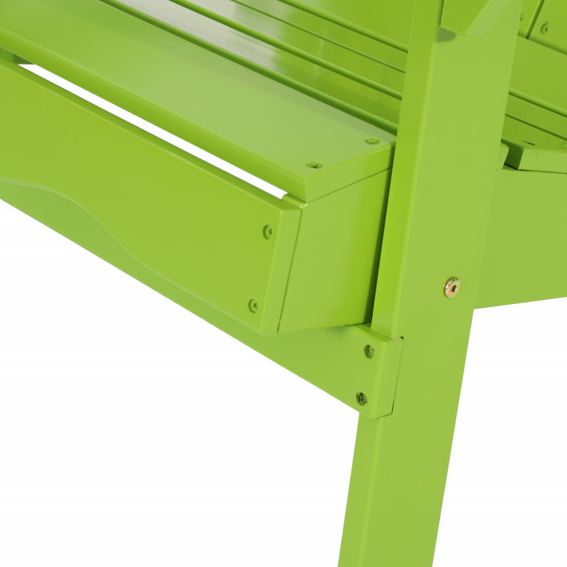 315813 Malibu Outdoor Rustic Acacia Wood Folding Adirondack Chair Set Of 2 Light Green 6