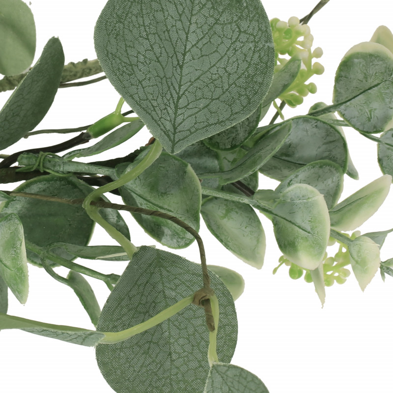 316188 Hazlett 5 Foot Floral Eucalyptus Artificial Garland Green 3