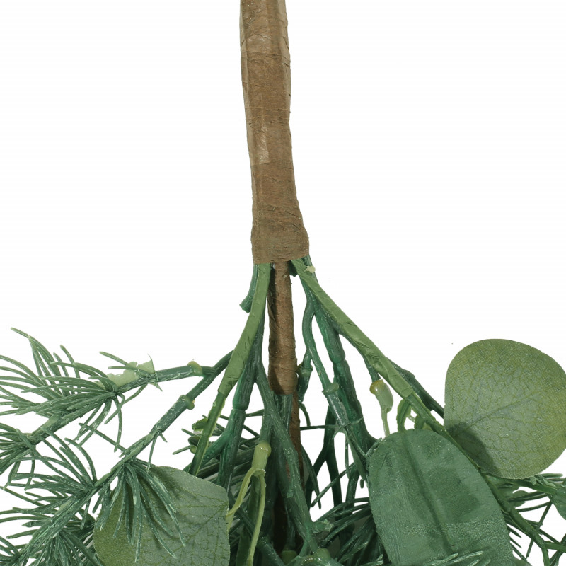 316191 Loveren 32.5 Eucalyptus And Fir Artificial Teardrop Wreath Green 4
