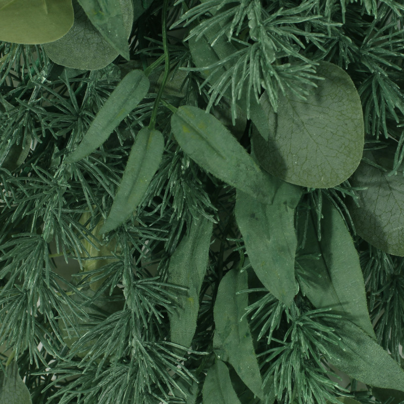 316191 Loveren 32.5 Eucalyptus And Fir Artificial Teardrop Wreath Green 6