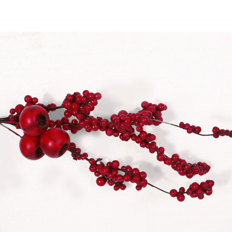 316199 Parandes 4.5 Foot Mixed Berry Artificial Garland Red 4