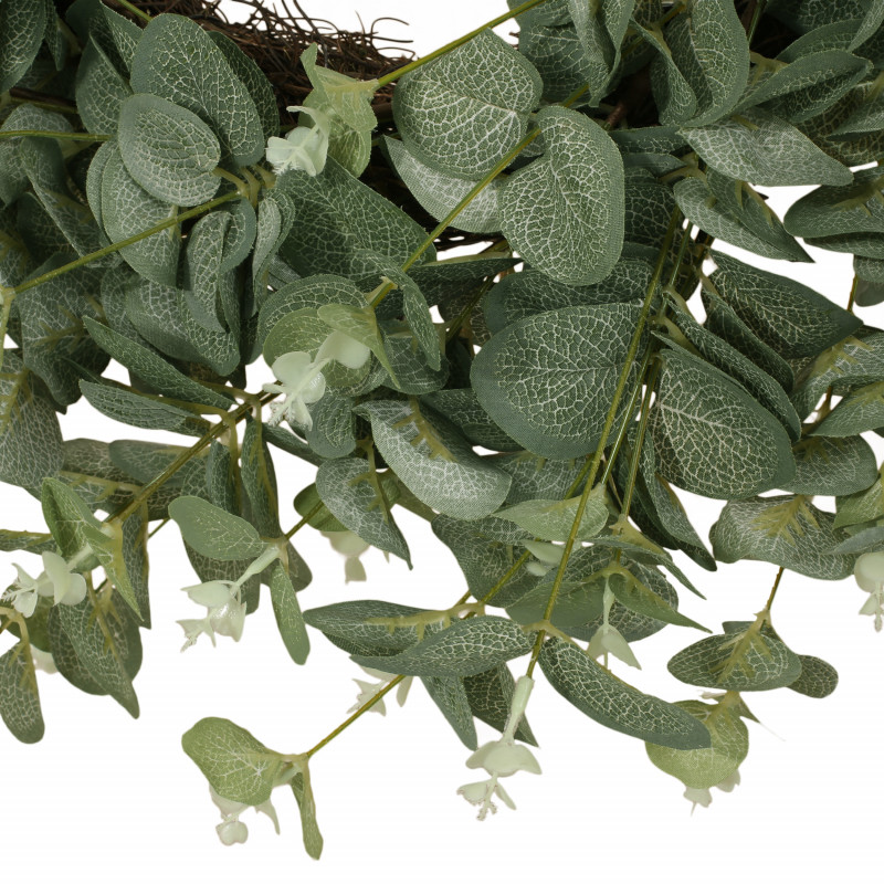 316206 Sedlari 24 Eucalyptus Artificial Silk Wreath Green 4
