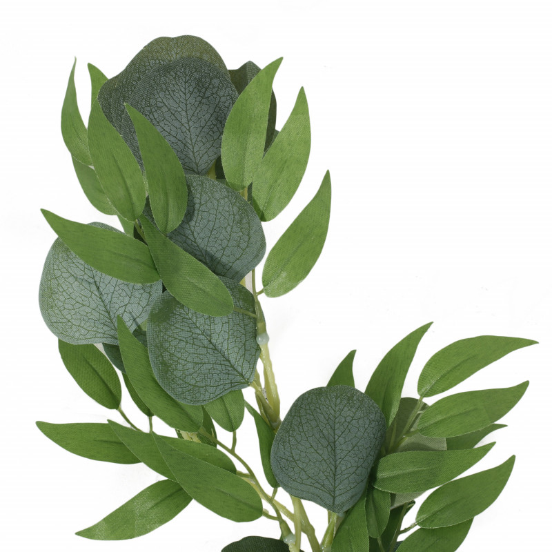 316207 Torelli 6.5 Foot Eucalyptus Vine Artificial Silk Garland Green 5