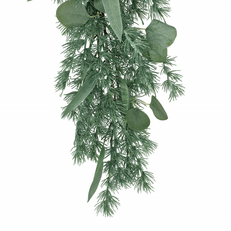 316322 Frohock 5.5 Foot Pine Artificial Garland With Ornaments Green 4