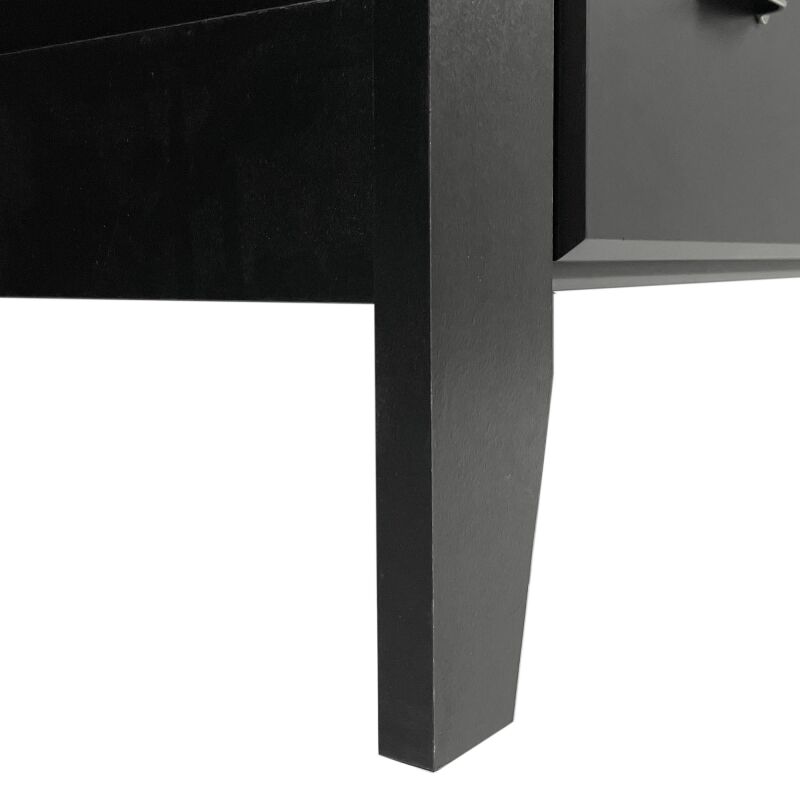 316354 Foisy Contemporary Faux Wood 6 Drawer Double Dresser Black 4