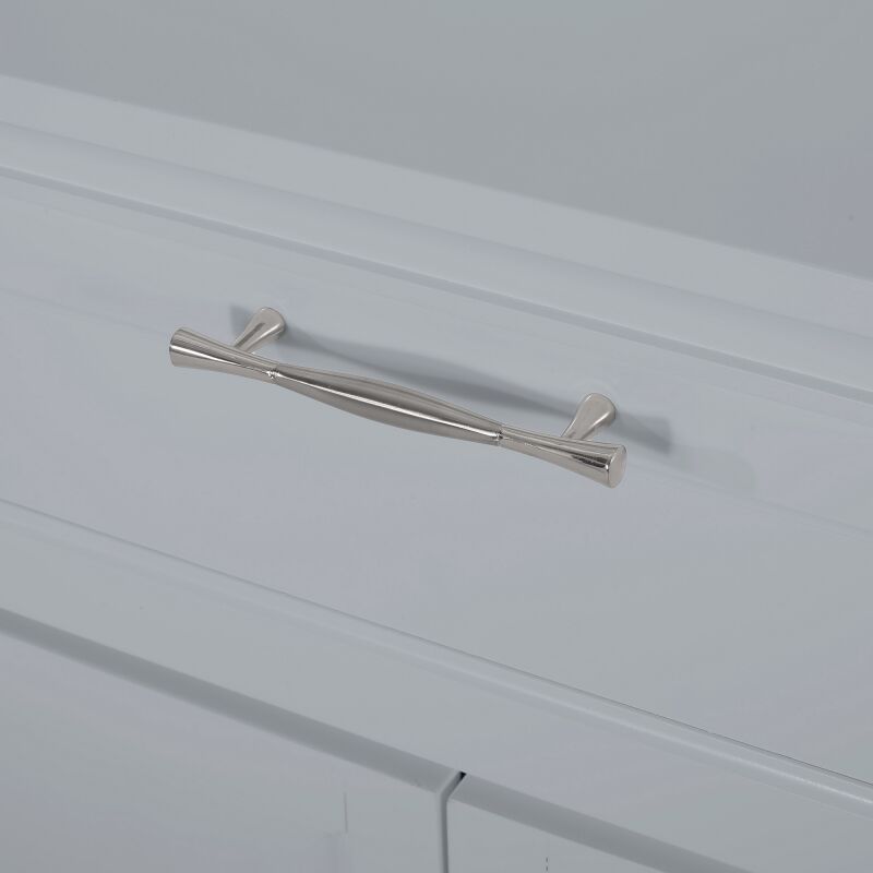 Edgell Modern Bathroom Floor Storage Cabinet with Drawer, Gray