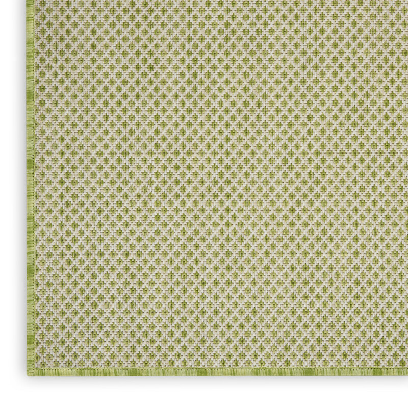 Cou01 Ivory Green Nourison Courtyard Area Rug 5