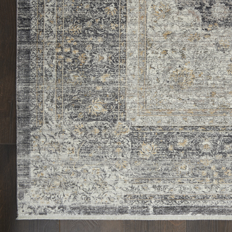 Stn05 Charcoal Creme Nourison Starry Nights Area Rug 4