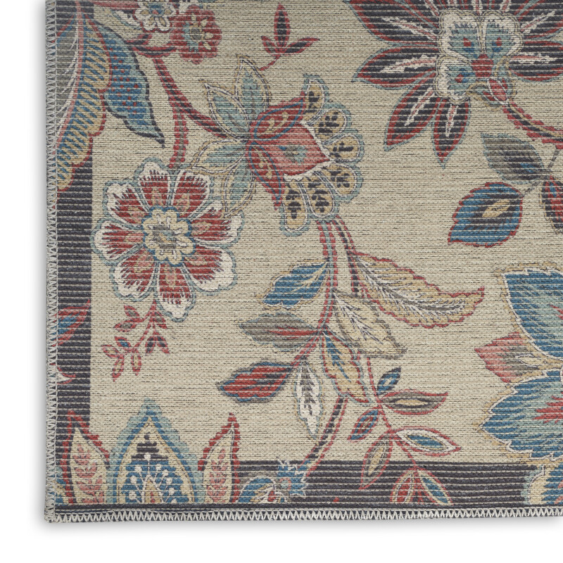 Waw01 Beige Waverly Washable Collection Area Rug 5