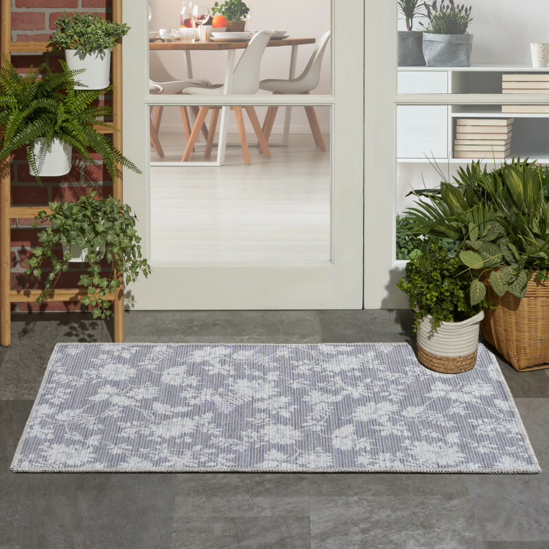Waw02 Grey Waverly Washable Collection Area Rug 10