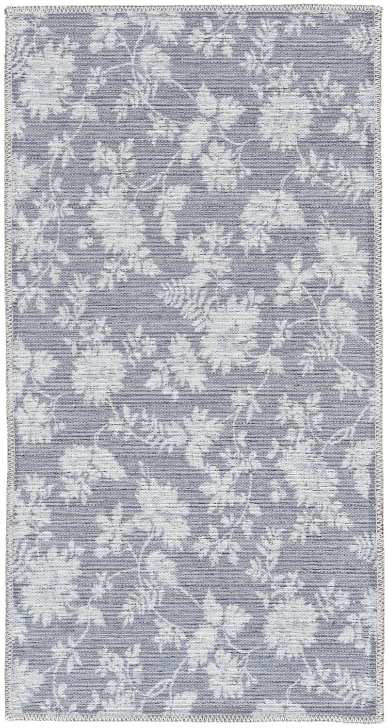 Waw02 Grey Waverly Washable Collection Area Rug