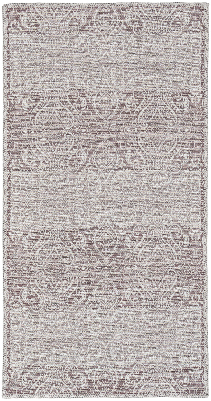 Waw03 Stone Waverly Washable Collection Area Rug