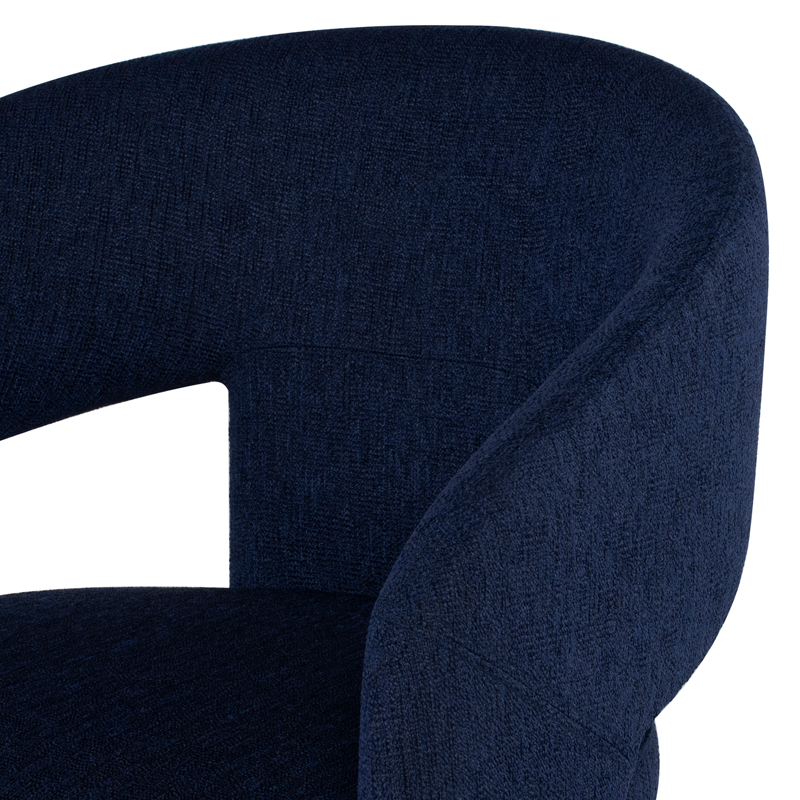 Anise Occasional Chair in True Blue | 100% Polyester by Nuevo