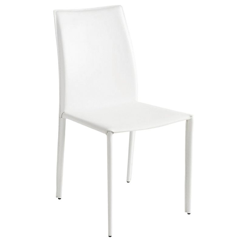 HGGA285 Sienna Modern White Leather Dining Chair