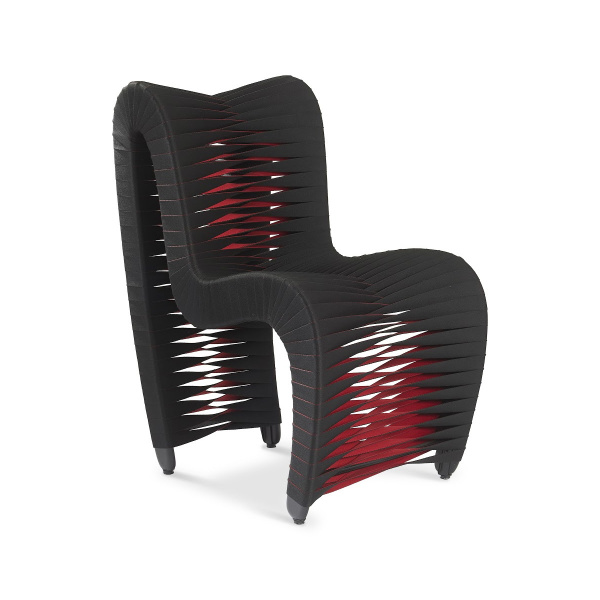 B2061BZ Seat Belt Dining Chair Black/Red
