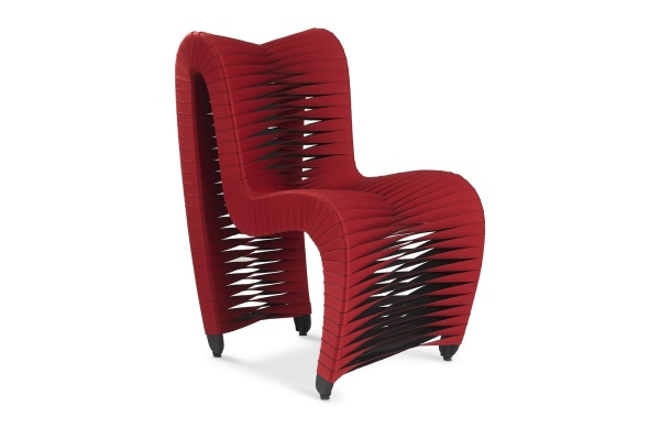 B2062ZZ Seat Belt Dining Chair Red/Black