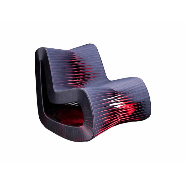 B2063BZ Seat Belt Rocking Chair Black/Red