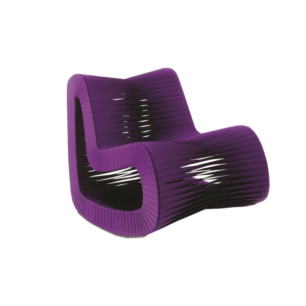 B2063PU Seat Belt Rocking Chair Purple