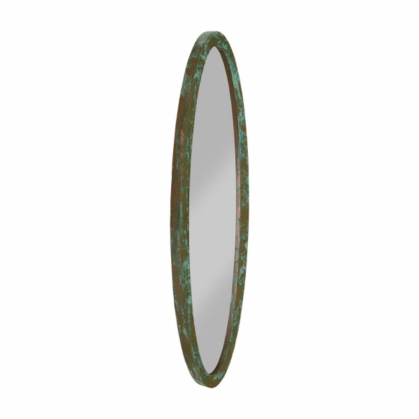 CH84233 Elliptical Oval Mirror, Small, Lichen