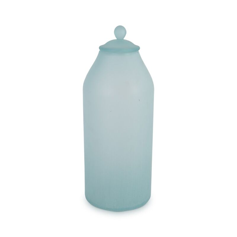 ID74392 Frosted Glass Bottle, Medium