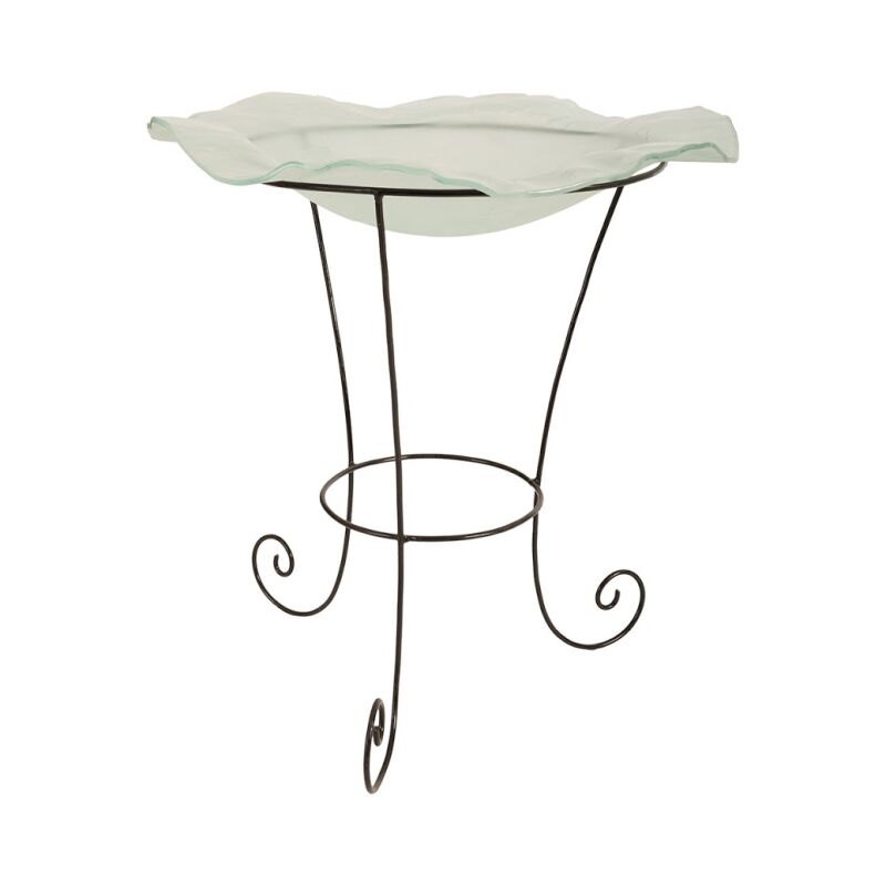 ID76849 Frosted Glass Bowl on Stand, MD