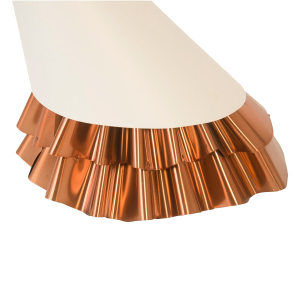 In97485 Ruffle Pendant Lamp White Copper 3