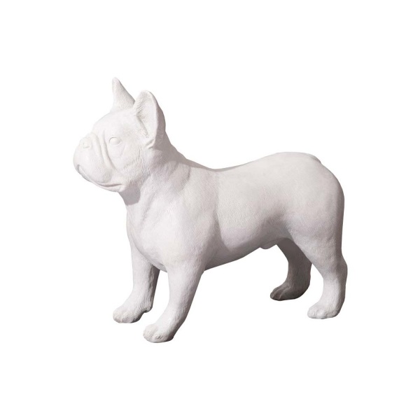 PH100245 French Bulldog, Gel Coat White