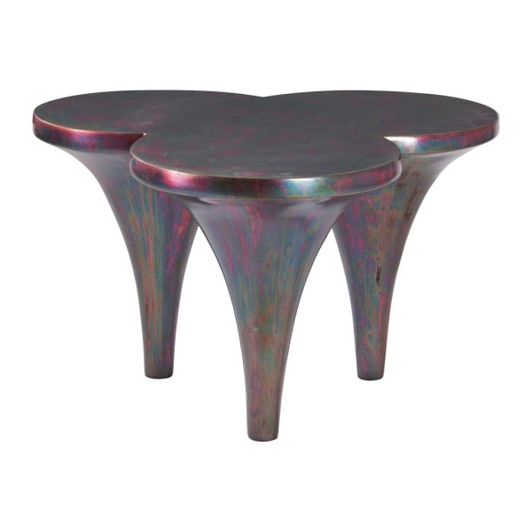 PH100445 Marley Coffee Table, Resin, Copper Finish