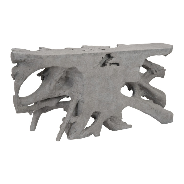 PH105205 Cast Root Console, Charcoal Stone