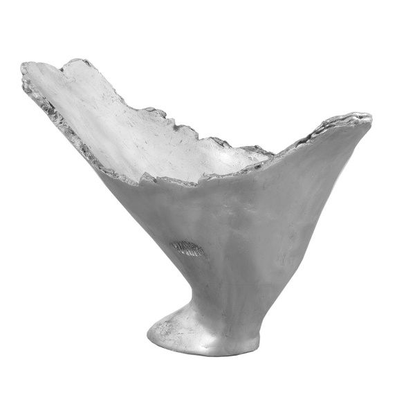 PH56704 Burled Vase, Silver Leaf