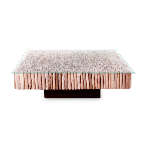 PH64007 Manhattan Coffee Table, Square, with Glass