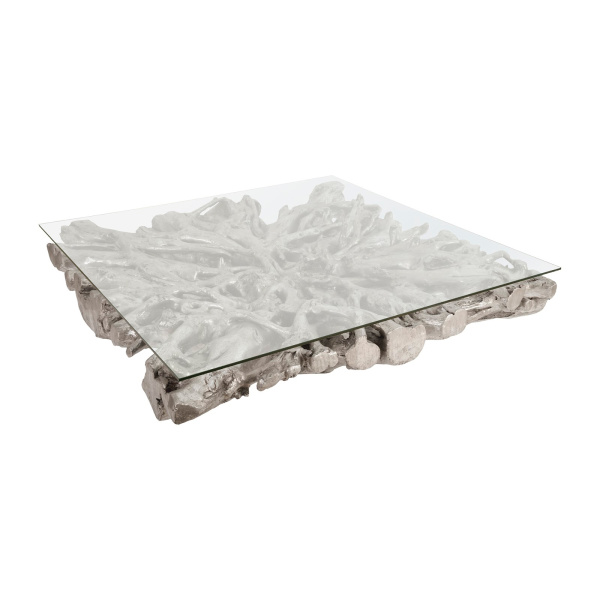 Ph64211 Square Root Coffee Table With Glass 3