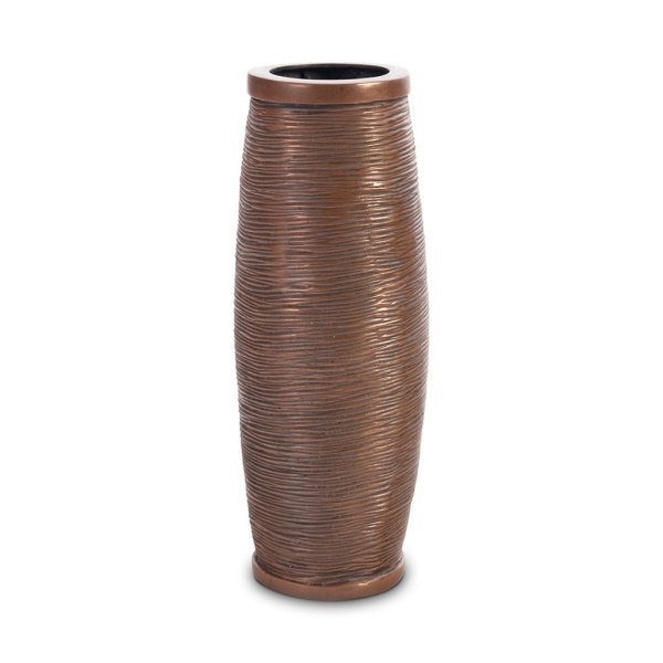 PH67542 Spun Wire Vase, Bronze