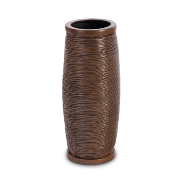 PH67632 Spun Wire Vase, Bronze, SM