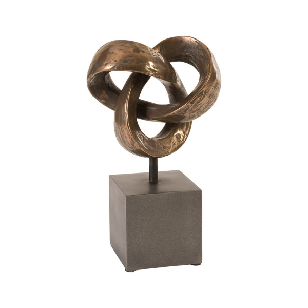 PH80670 Trifoil Table Sculpture, Bronze