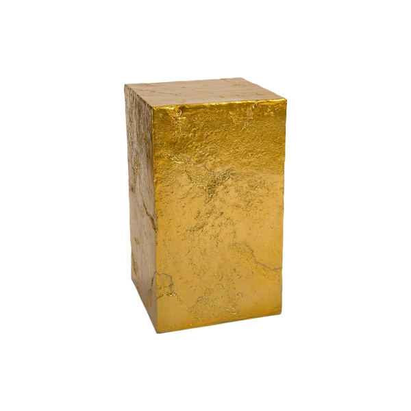 PH80684 Slate Pedestal, Medium, Liquid Gold