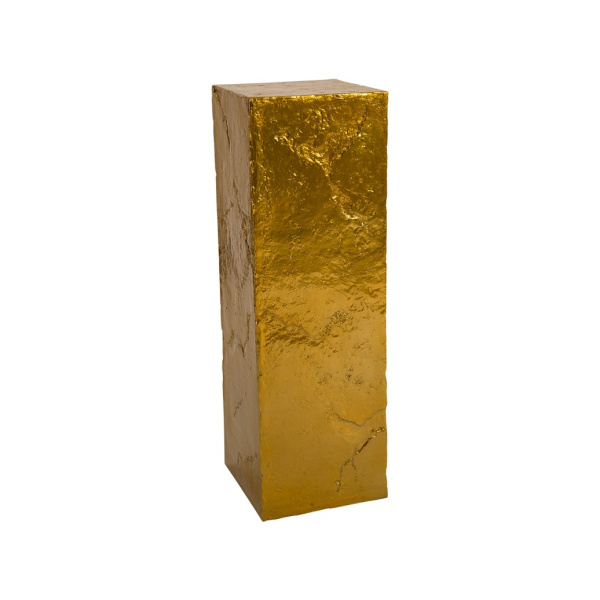PH80686 Slate Pedestal, Large, Liquid Gold