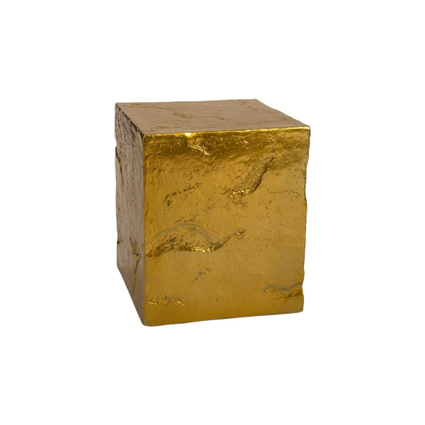 PH80688 Slate Pedestal, Small, Liquid Gold