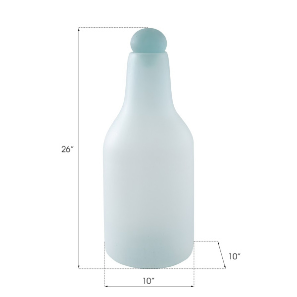 Phillips Collection Id66323 Frosted Glass Bottle Large 03