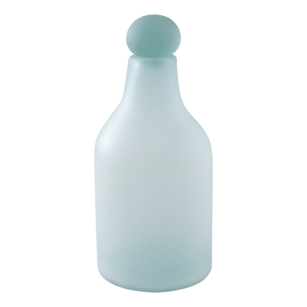 ID66324 Frosted Glass Bottle, Medium