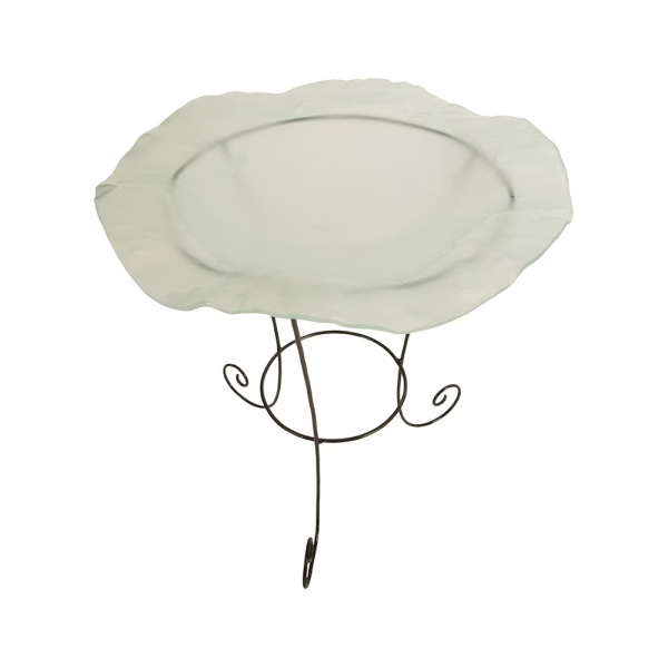 Phillips Collection Id76849 Frosted Glass Bowl On Stand Md