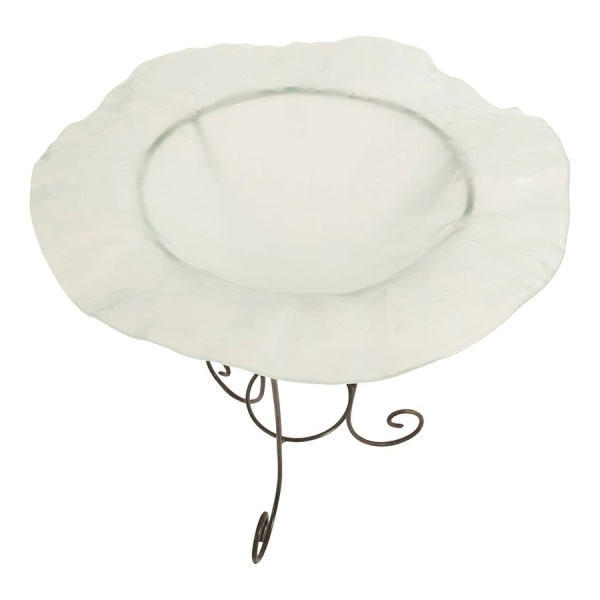 Phillips Collection Id76853 Frosted Glass Bowl On Stand Sm 3