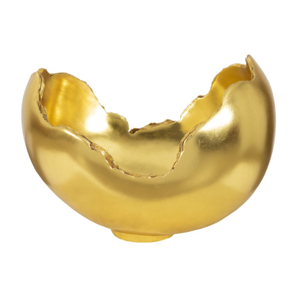 Phillips Collection Ph56701 Burled Bowl Resin Gold Leaf Finish 04