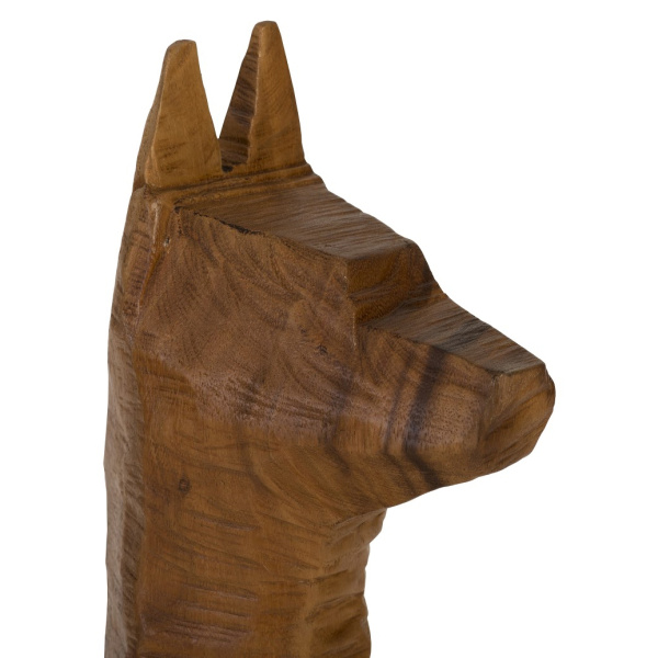 Phillips Collection Th92151 Seated Dog Sculpture Chamcha Wood Natural 04