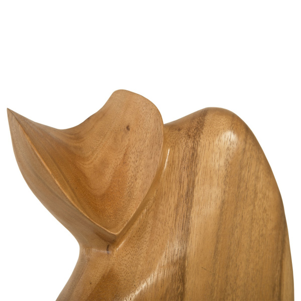 Phillips Collection Th95614 Nuzzled Cat Sculpture Chamcha Wood Natural 03